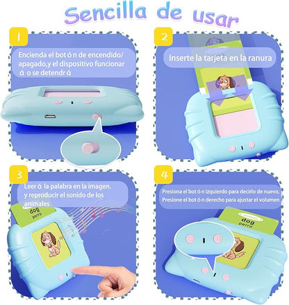 Juego educativo azul