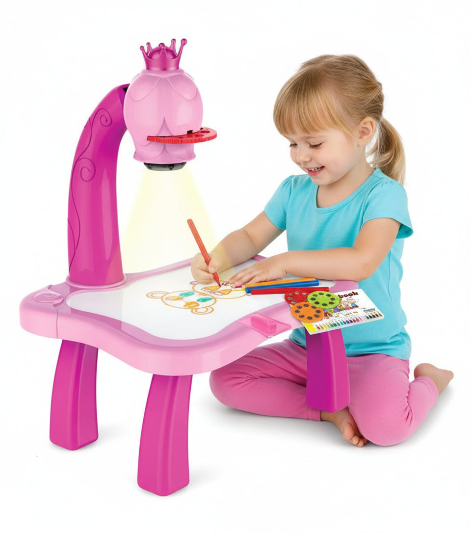 Escritorio de aprendizaje para niños (rosa)