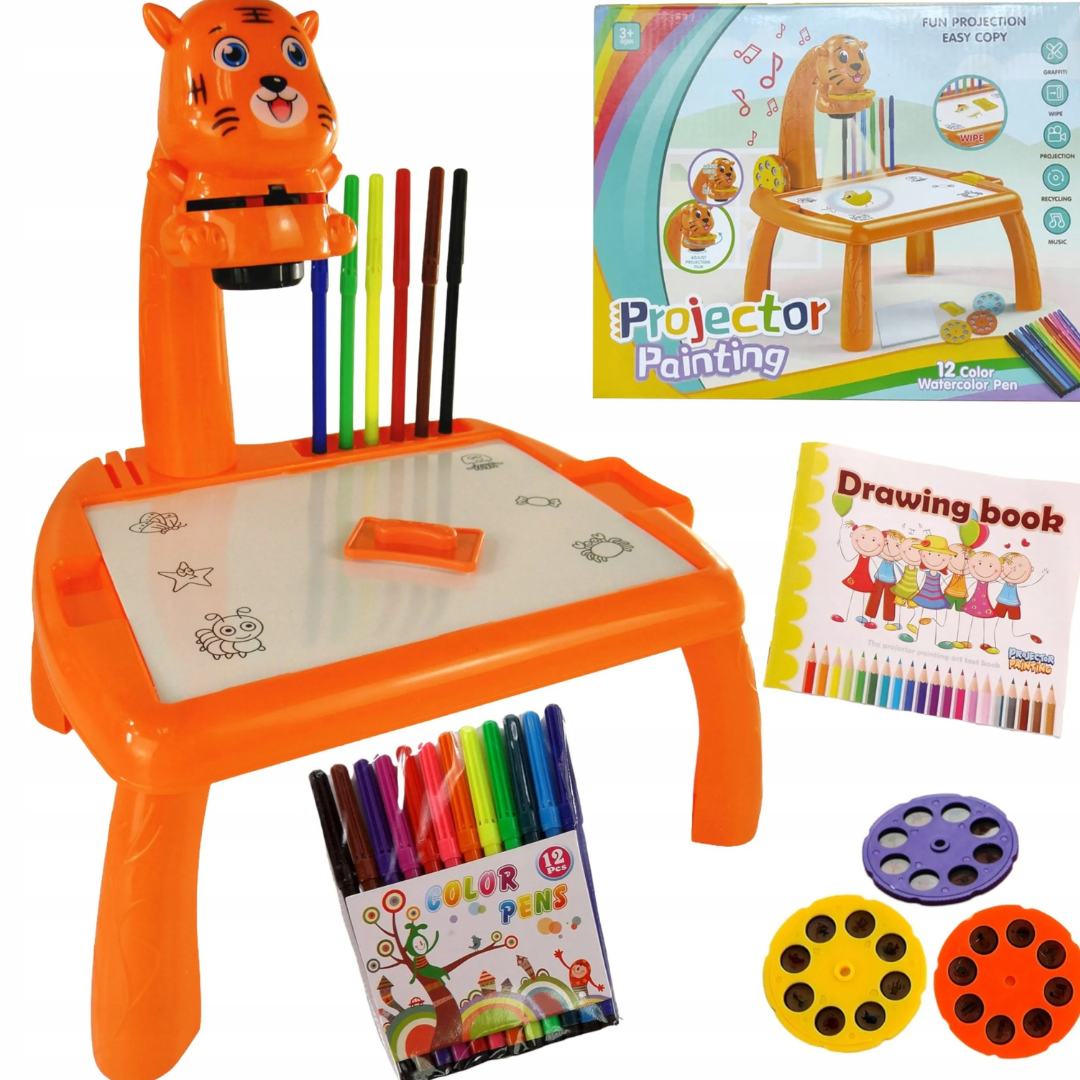 Escritorio de aprendizaje para niños tigre